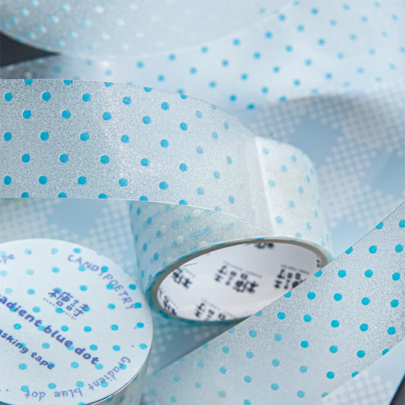 3 Rolls Milk Salt Chronicle Sparkling Sand PET Tape 200cm Planner Decoration Sticker Journal Collage Background Border Material