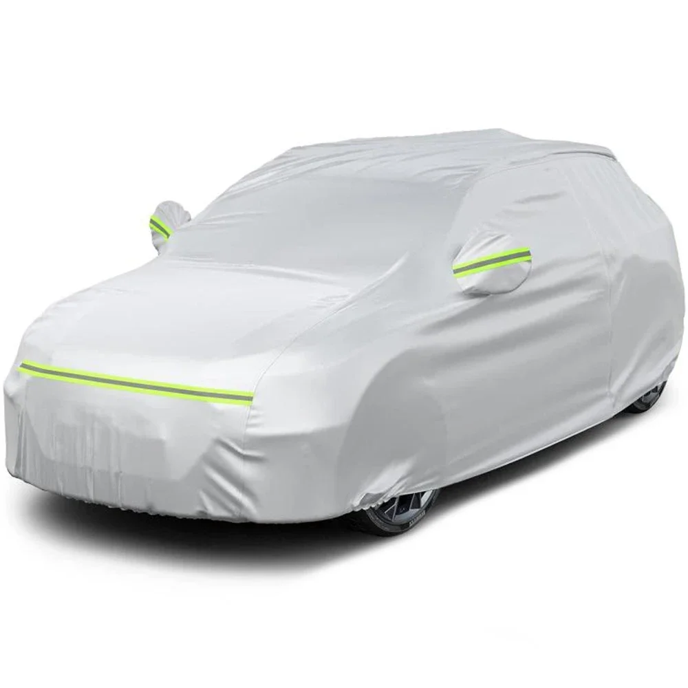 

Waterproof All Weather Car Cover, Heavy Duty SUV, 200Inch, Full Exterior, Outdoor, Snow, UV Protection, Aluminum Foil, Cotton