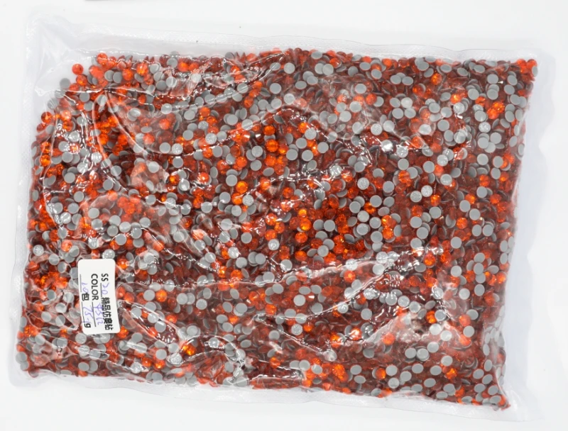 Grote tas 42 popkleuren groothandel grote verpakking DMC hotfix steentjes plaksteen glas opstrijkbaar voor trouwjurk decoraties