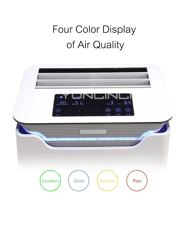 Household Anion Air Purifier, Fogless Umidificante Cleaner, Unidade De Limpeza, KJ420F-D7