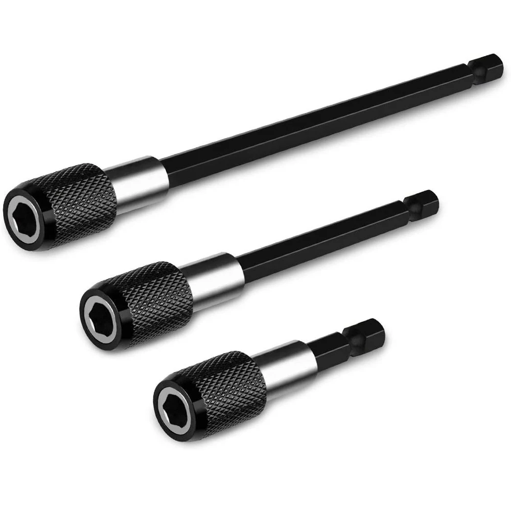 Quick Hex Shank Release Chave de Fenda Elétrica Magnética Suporte Bit Extensão 60 mm 100 mm 150 mm Pcs