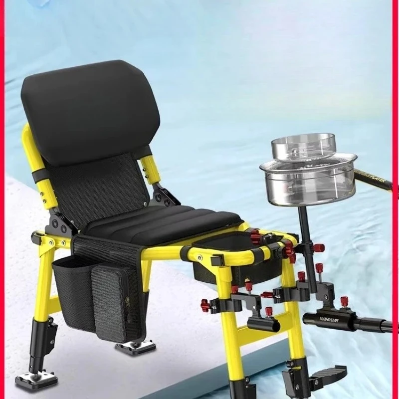 

25 New AK Knight Fishing Chair All-Terrain Fishing Chair for Wild Fishing Multifunctional Portable Folding Stool