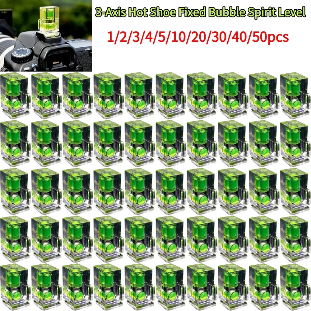 Universelle 3-Achsen-Blasenwasserwaage mit Blitzschuhbefestigung, 3D-Wasserwaage für Canon/Nikon/Pentax, universelle DSLR-Kamera-Fotografie
