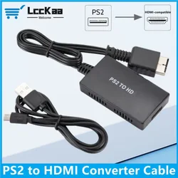 1080P PS2 do HDMI kompatybilny konwerter Adapter PlayStation 2 do gier HDMI kabel do adaptera wideo obsługuje PC wszystkie tryby wyświetlania PS2