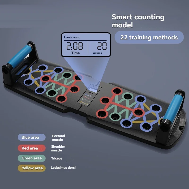Multi Functional Scientific Position Mark Push Stand Board Foldable Smart Counting ABS Home Use Pectoral Abdominal Arm Muscle