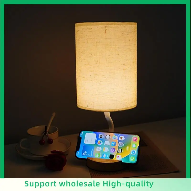

ABSF Creative Led Desk Lamp Bedside Atmosphere Nordic Night Light Study Bedroom Decorative Mobile Phone Holder Desk Lamp
