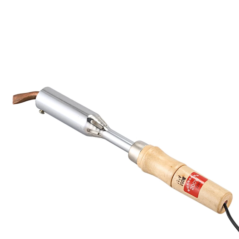 2X 200W Insulated Wooden Handle Electric Iron High Power Soldering Iron Household Electrician Welding Iron US Plug