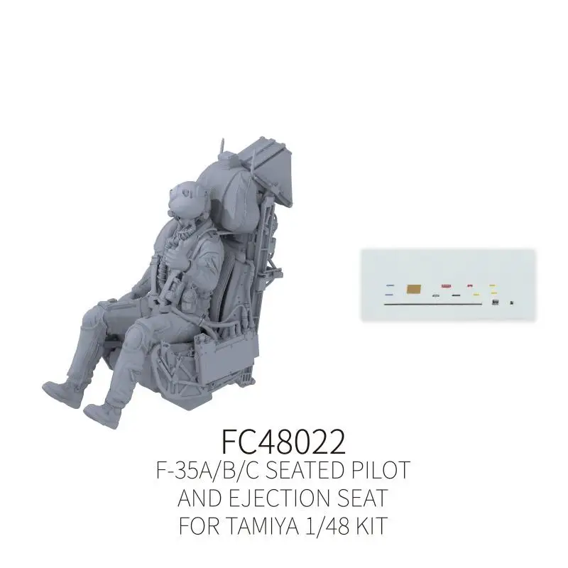 Galaxy FC48022 1/48 F-35A/B/C Seated Pilot and Ejection Seat FOR Tamiya 1/48 KIT