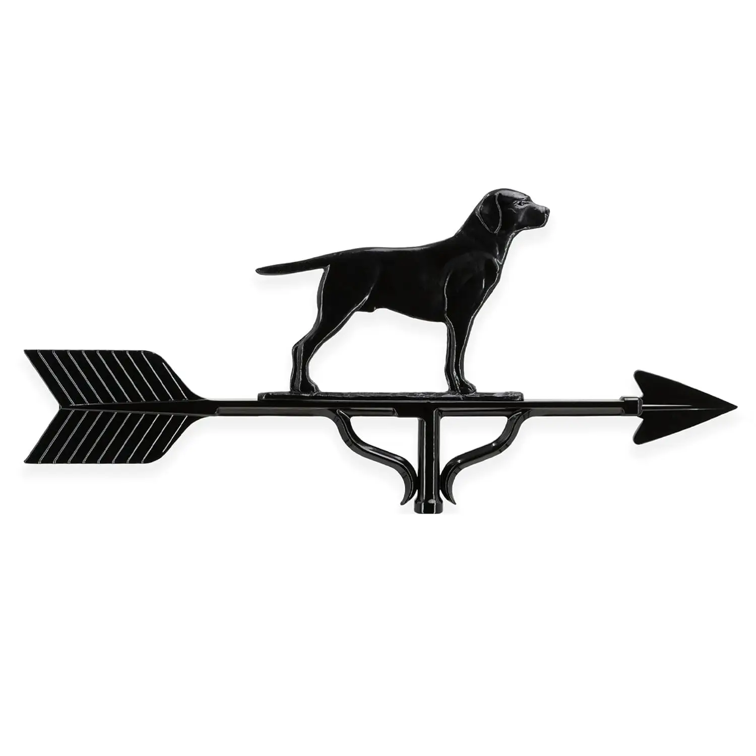 Aluminum Retriever Weathervane - Deluxe, Black, Customized