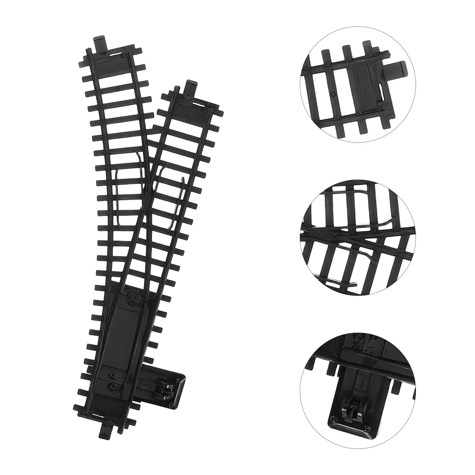 

2 шт. аксессуаров для железнодорожных путей: гибкие сборные рельсы для детей, компоненты для самостоятельной сборки маршрутов, развивающие воображение и координацию