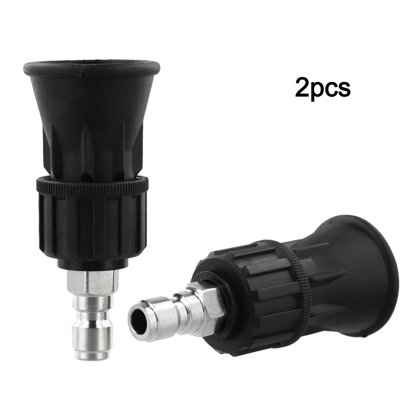 Pressure Washer Cleaning Nozzle with 40 Degree Spray and Rubberized Tip to Protect Vehicle and Reduce for splash During Use
