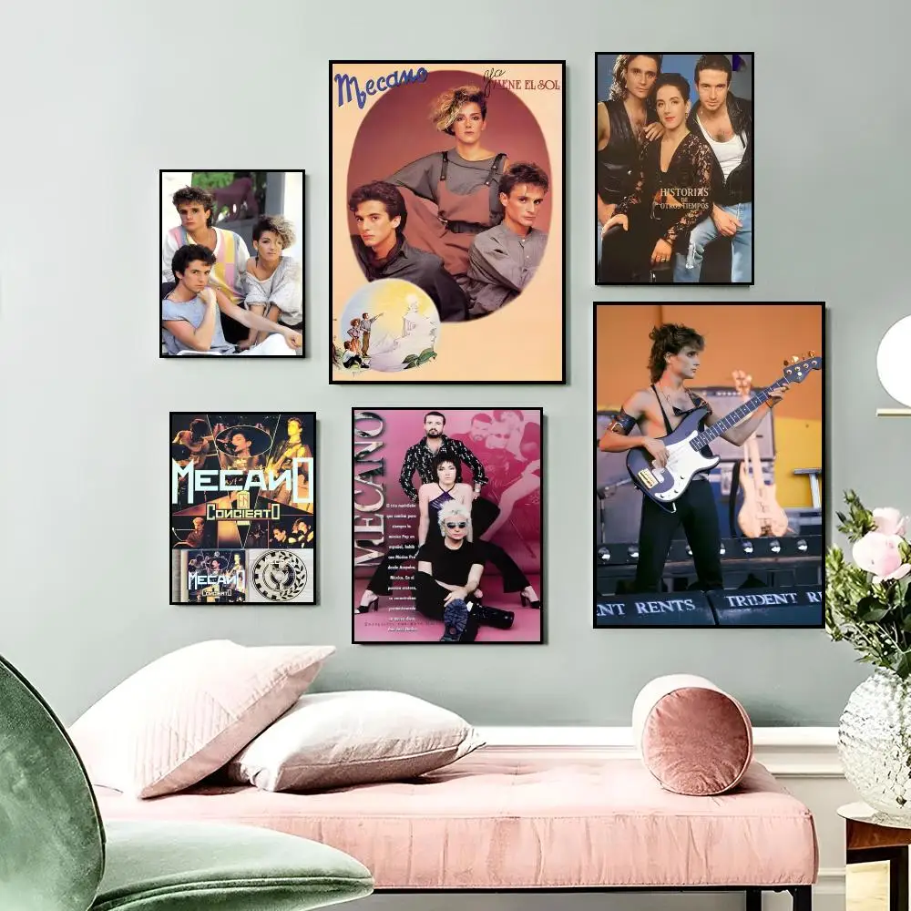 Synth-Pop Vintage Band M-Mecano Poster Good Quality For Room Home Bar Cafe Decor Painting Gift