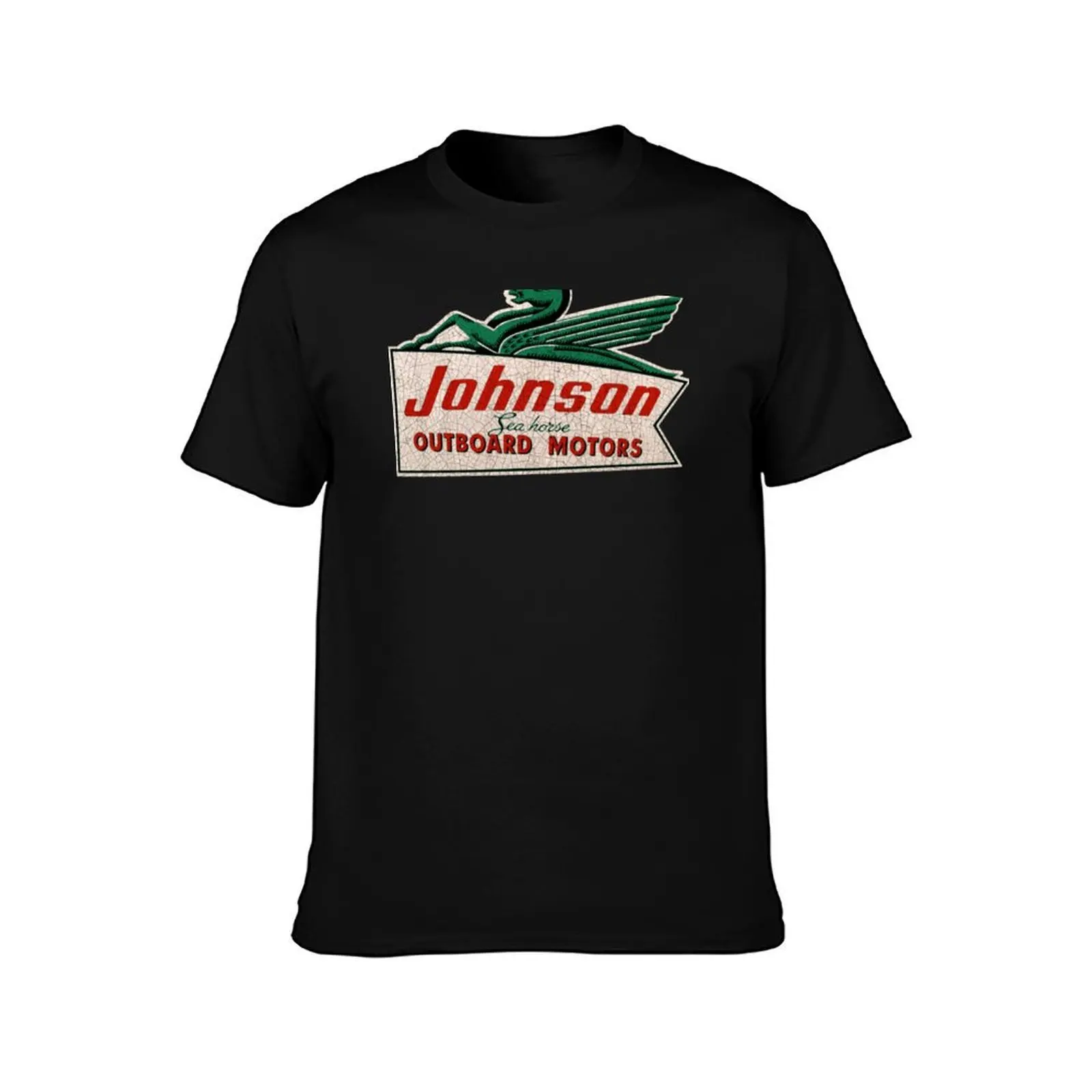 JOHNSON VINTAGE OUTBOARD MOTORS USA T-Shirt, Summer Casual Cotton Tee, Oversized Streetwear Tops, Vintage Graphic Print