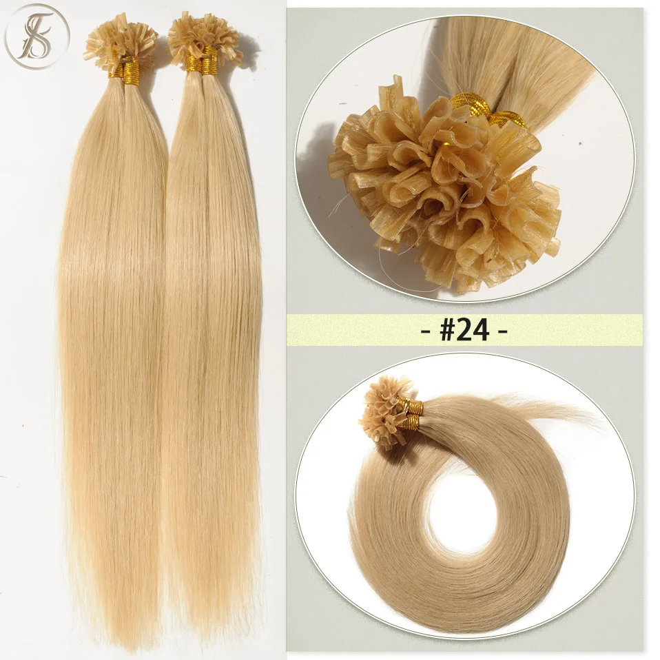 Tess 0,5 g/s u Spitze Haar verlängerungen 50g Micro link Keratin Fusion Echthaar Kapsel vor gebunden braun blond natürliche Haar verlängerung – Detail 13