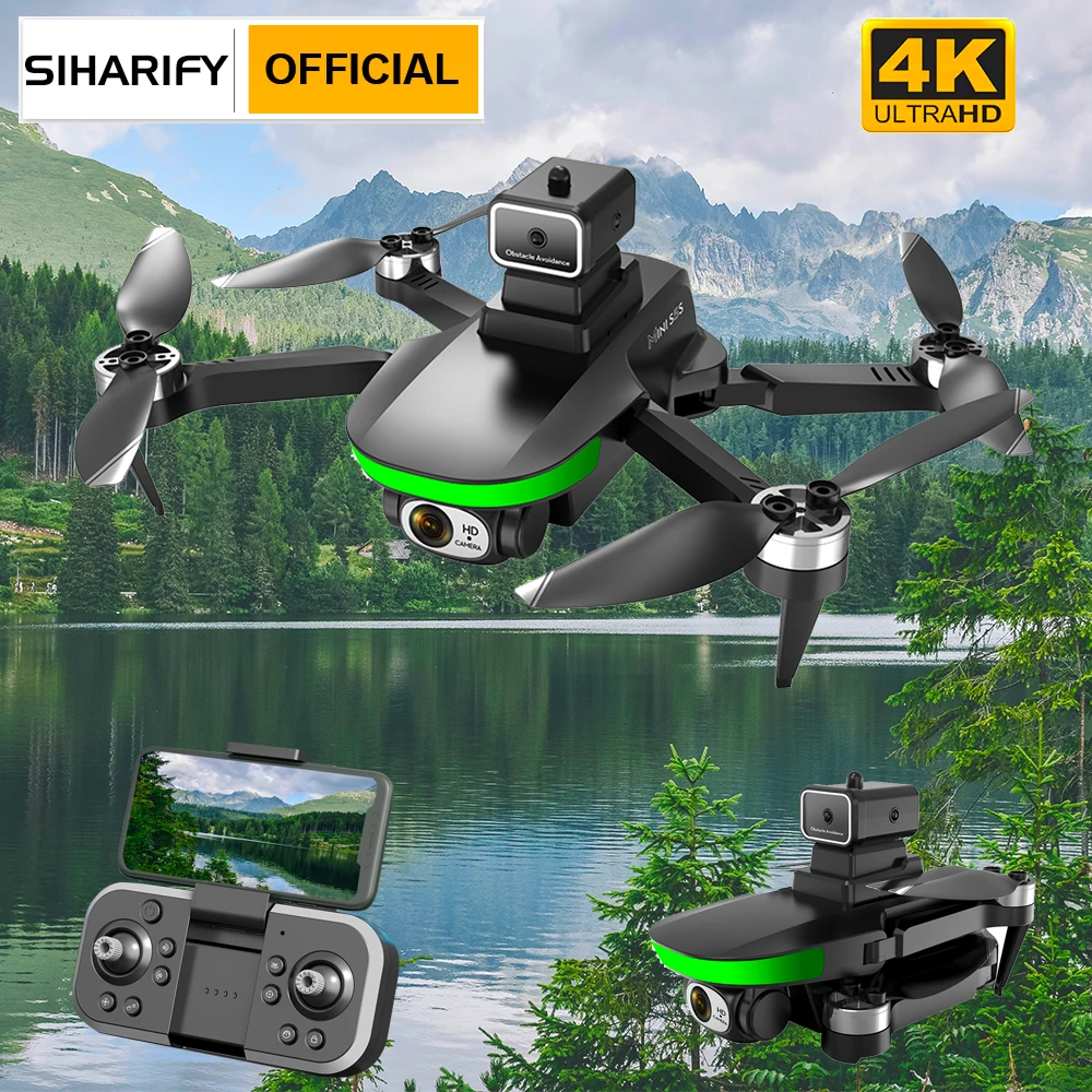 

Professional Obstacle Avoidance HD 4k 6K Drone With Camera Hight Hold Brushless Motor RC Plane Helicopter Pro Quadcopter Drones