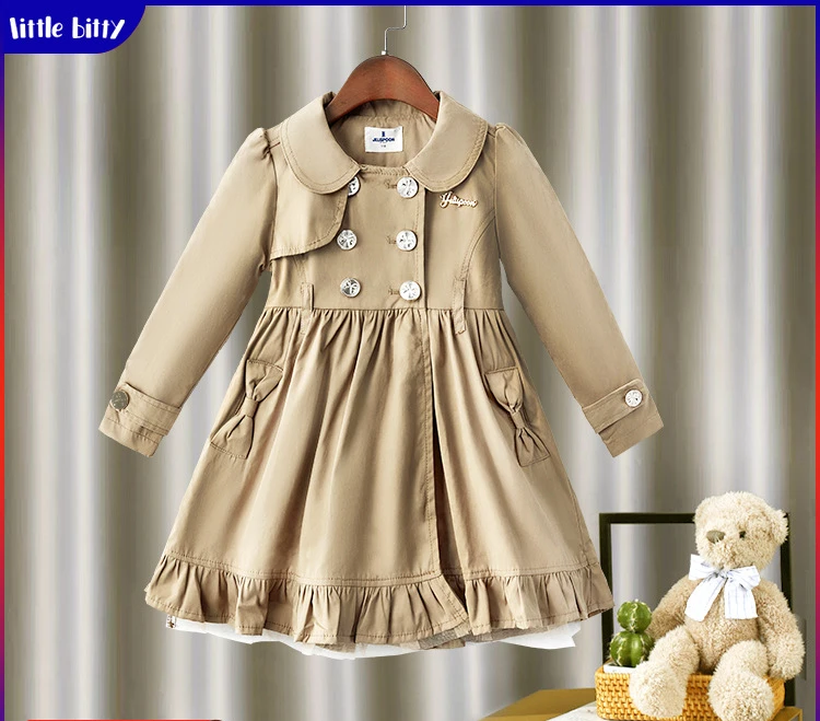 

Baby coat cloak 2022 autumn and winter new children's middle and long fashion western style windbreaker coat children's wear