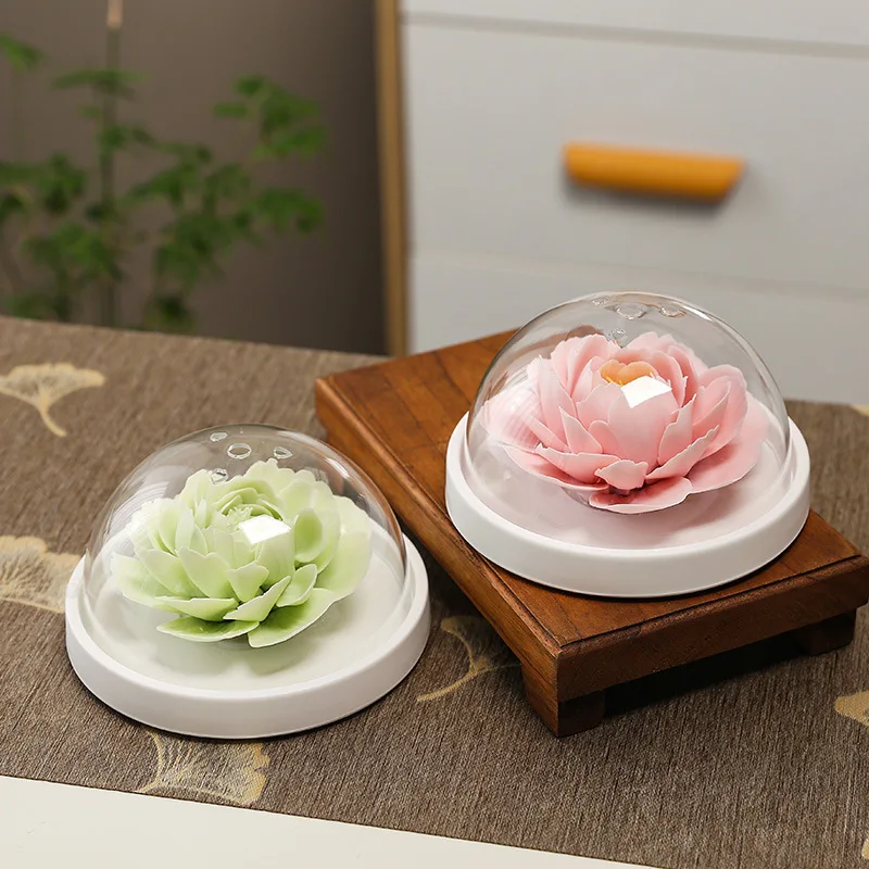 Ceramic flower aromatherapy. High-grade gifts, intangible cultural artifacts. Artificial rose. Peony. Osmanthus Fragrance gifts