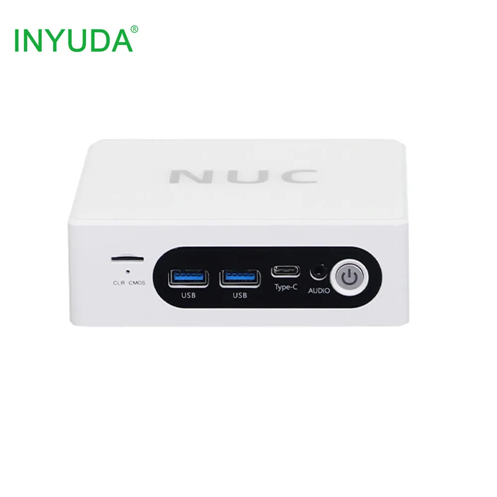 NUC كمبيوتر صغير N100 N200 ويندوز 10/11 I3 I5 8GB RAM USB3.0 Type-C 4K Dual HD-MI جيب محمول سطح المكتب الكمبيوتر الصناعي الولايات المتحدة/CN المقابس