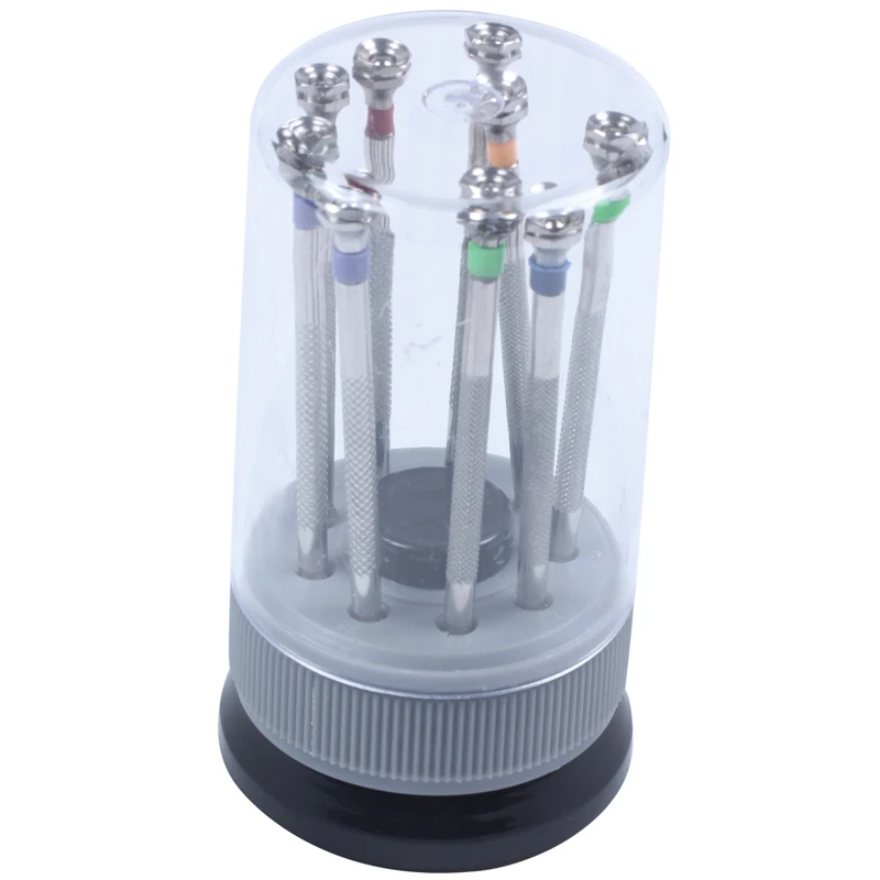 9Pcs 0.8Mm-2.0Mm Watch Screwdriver Screw Driver Kit Repair Tools Set For Watches Glass