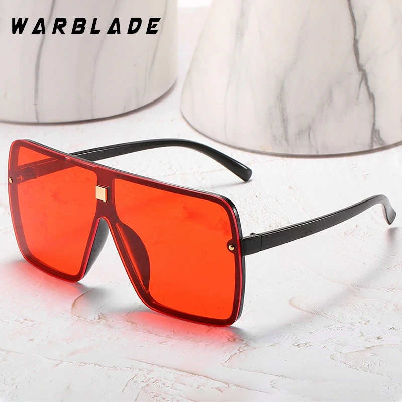 

Luxury Oversized One-Piece Square Frame Women Sunglass Punk Fashion Men Sunglass Trend Outdoor Sports Drive Shade Eyewear UV400