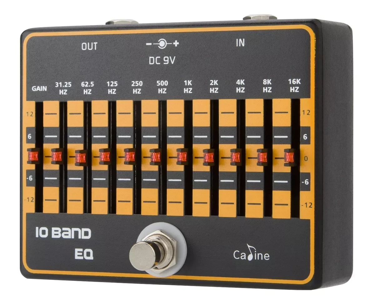 Pedal de efeito Caline 10 Band EQ CP-24  preto