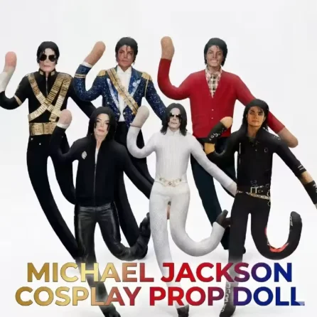 Michael Jackson Bendable Doll Flexible Wire Frame Poseable MJ Abstract Rat Jerky Doll King of Pop Collectible Fan Gift