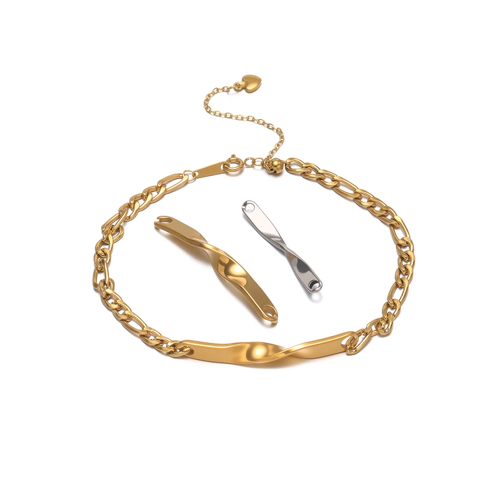 5 Stück Edelstahl Gedrehte Lange Stabanhänger Verbinder für Halsketten Armbänder DIY Handgemachte Schmuckherstellung – Detail 3