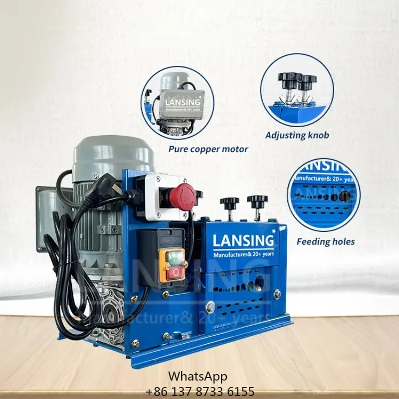 M-30 Low Price 200-1000kg/day Automatic Wire Stripper Scrap Mental Cable Peeling Machine Wire Stripping Cutting Machine