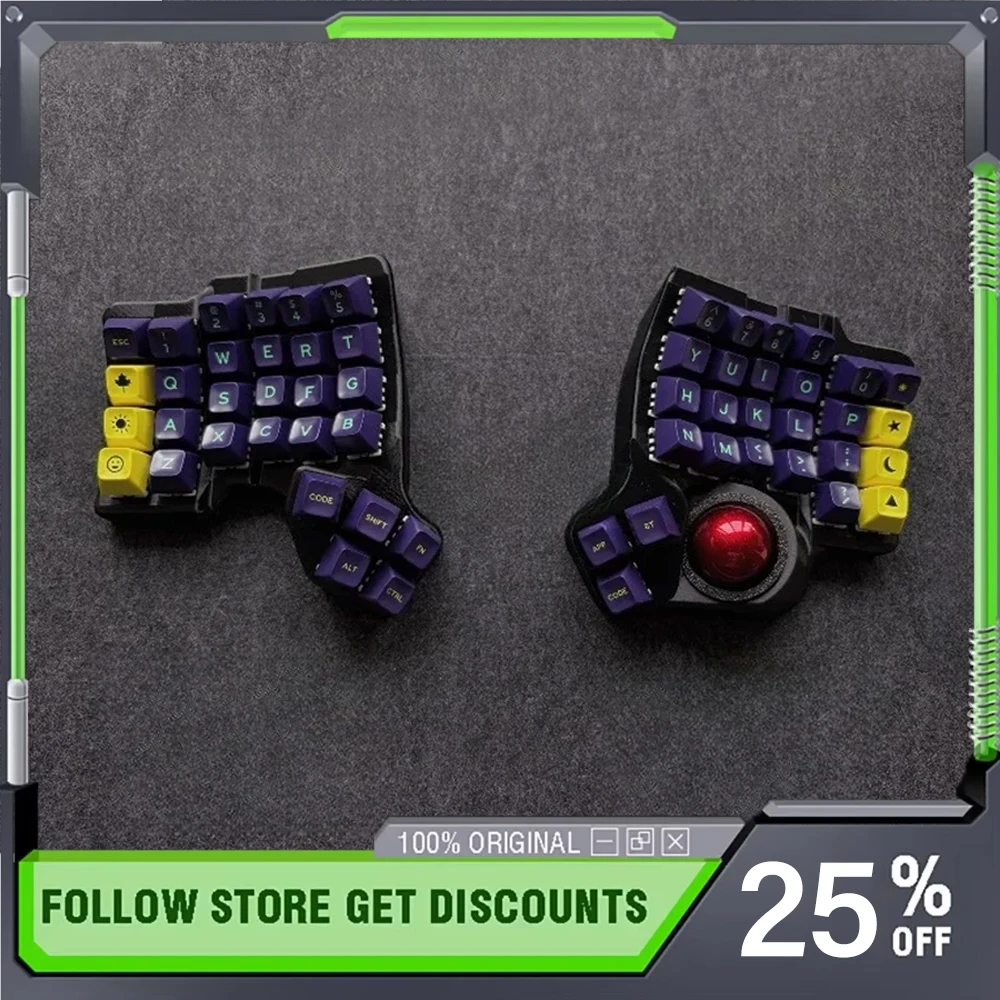 

Charybdis MK1 Trackball Split Keyboard Wired Single Mode/bluetooth Wireless Dual Mode Hot Swap Customized QMK/ZMK/VIA Keyboard