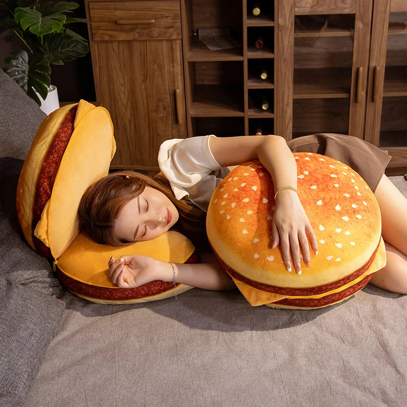 40cmのぬいぐるみをシミュレートしたハンバーガー枕,怠惰なソファ