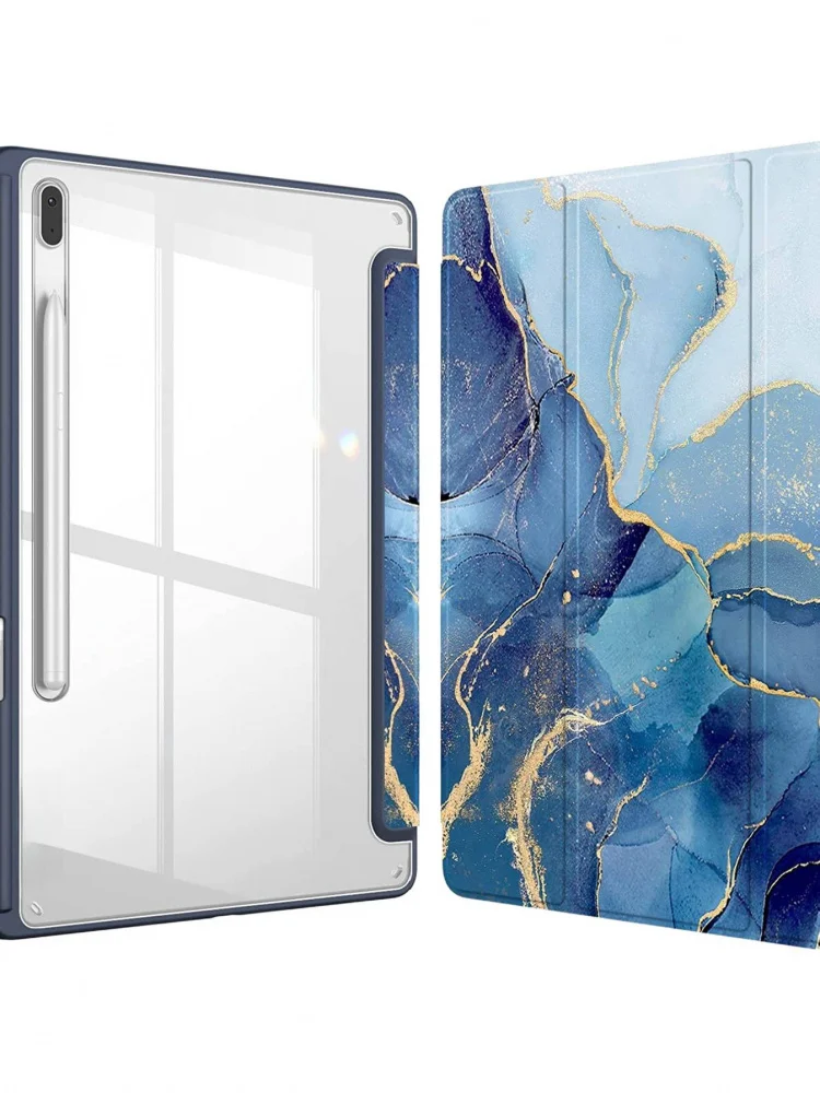Etui Akrylowe z Trójdzielną Podstawką i Uchwytem na Rysik, Odporne na Wstrząsy, do Samsung Galaxy Tab S11 S10 FE Plus S9 — 2