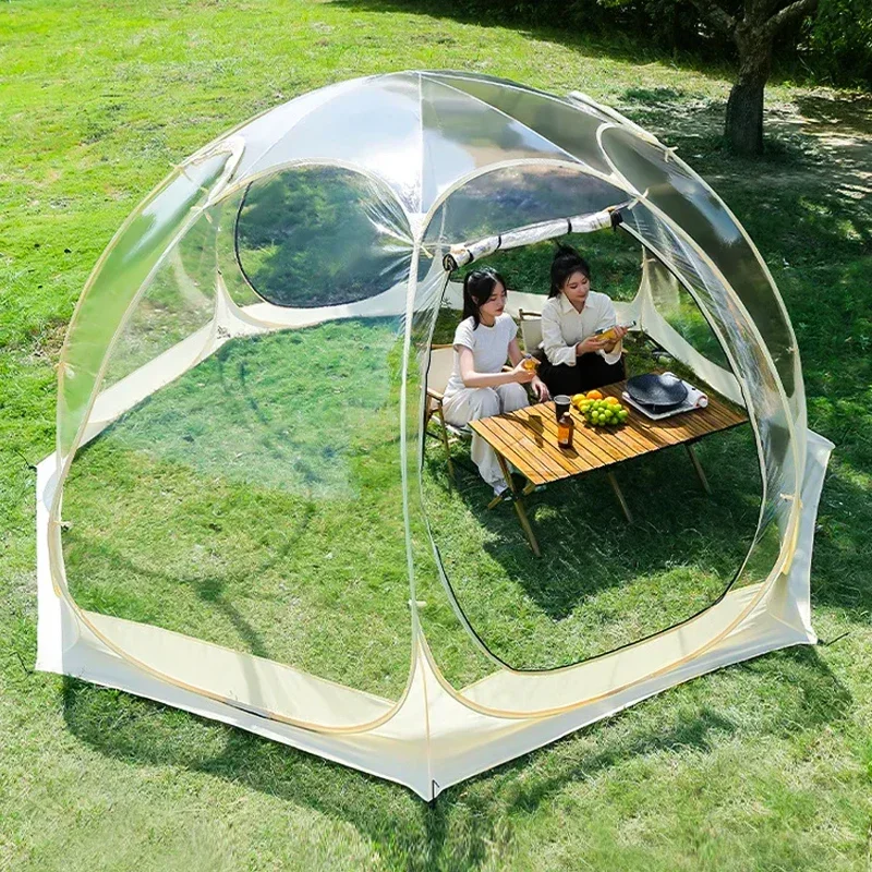 Portable Spherical Tents 360 Degree Panoramic Window Outdoor  Transparent Camping Tent 4-8 Person Star Dome TentSun Room Tents