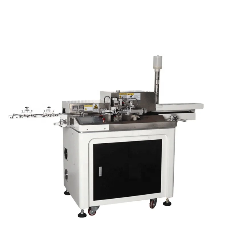 Double Ends Wire Cut Strip Twist Dipping Machine Automatic Cable Stripping Twisting Cutting Tinning Manufacturing Machine