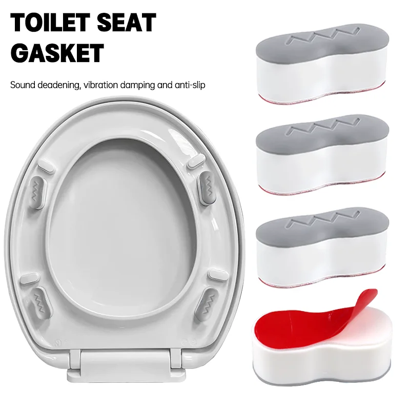 4/8/12Pcs Universal Toilet Seat Bumpers for Bidet Strong Adhesion Toilet Seat Bidet Buffer Toilet Seat Patch Toilet Foot Cushion