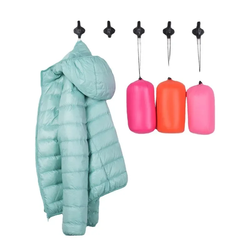 Women Hooded Puffer Jackets 2023 New Spring Winter 90% White Duck Down Female Coats Ultralight Packable Casual Parkas