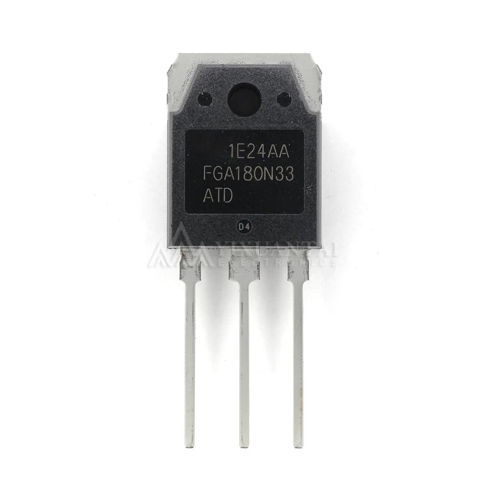 

10pcs/Lot FGA180N33ATD FGA180N33ATDTU FGA180N33 ATD【IGBT-Single 330V 180A 390W (Tc) TO-3P-3 Tube】New and Original