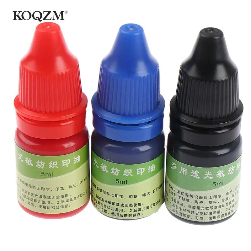 5ml Ink Waterproof Ink Special Ink For Students Children Name Stamp Textile Clothes Printing On Clothing Wash Not Fade