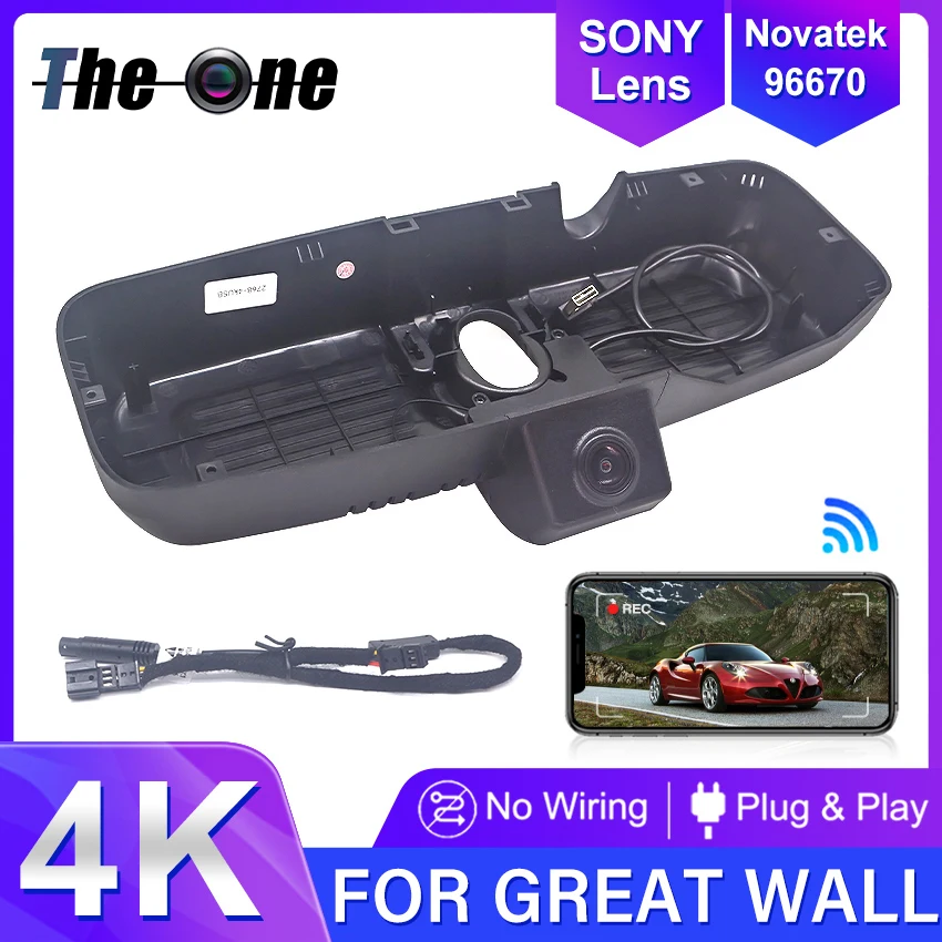

4K Wifi 3840*2160 Car DVR Plug and play Dash Cam Camera VIdeo Recorder For Great Wall TANK 300 For GWM TANK 2021 2022 2023