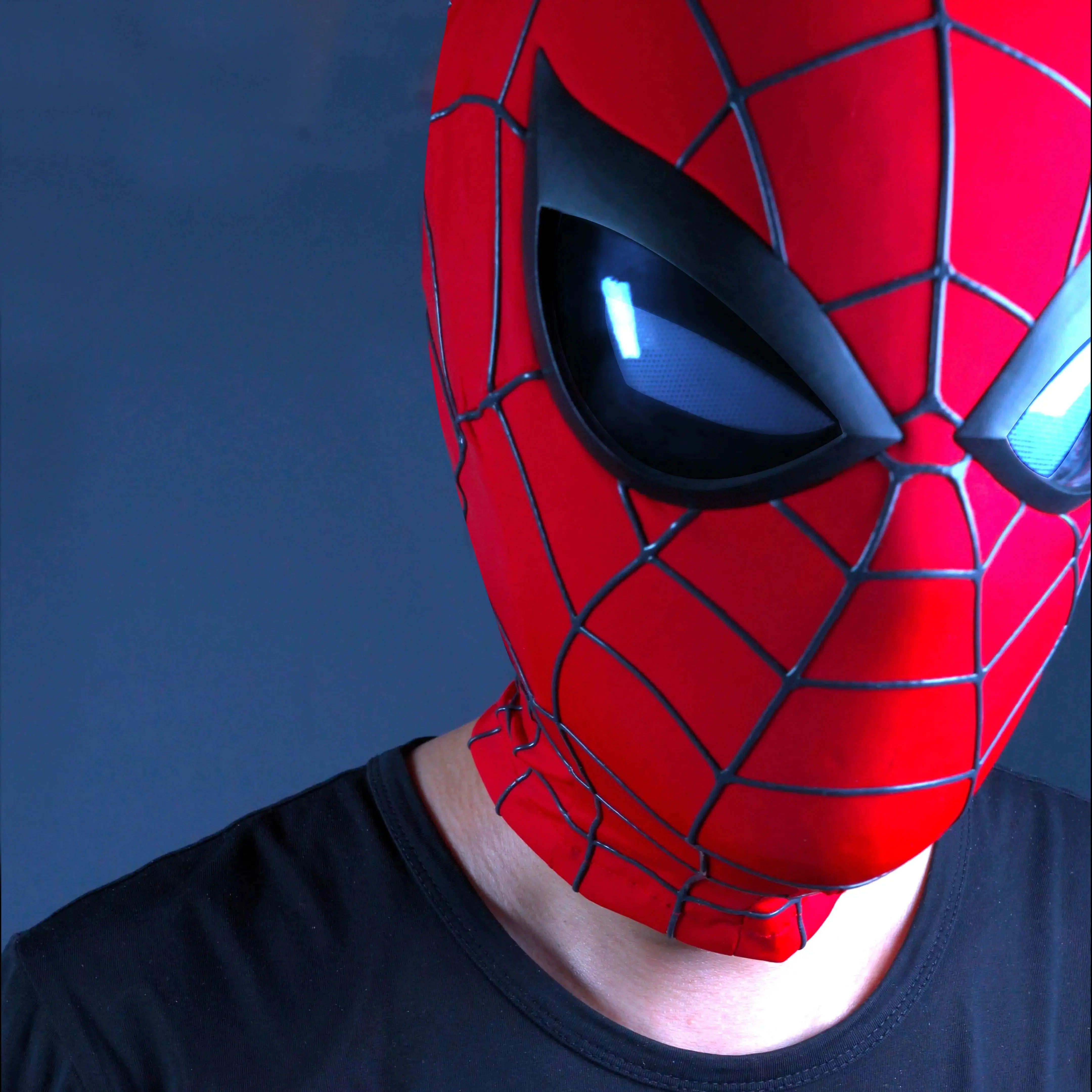 Full Head Spderman Mask Electric PS4 Spiderman Helmet Remote