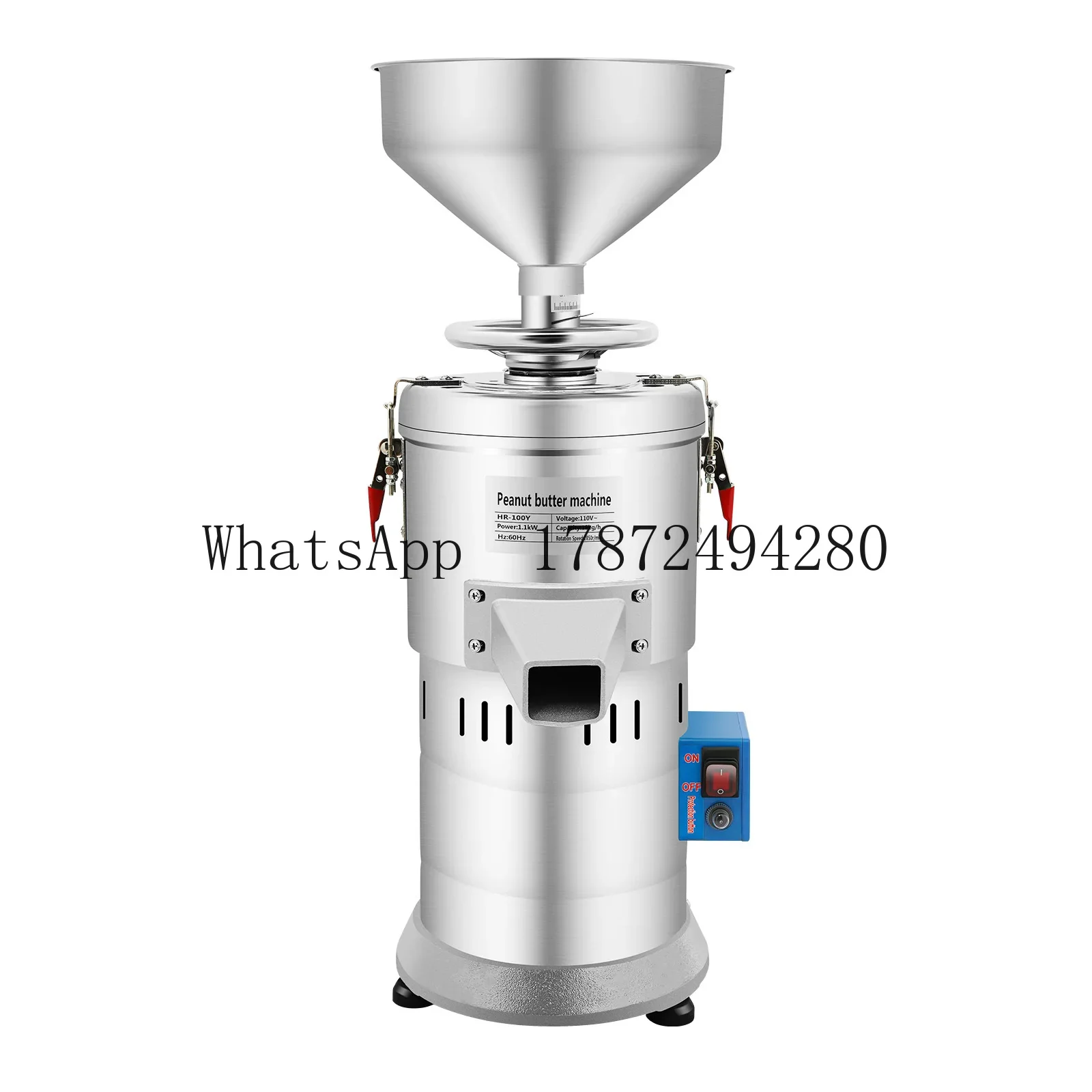 Peanut Butter & Sesame Sauce Grinder Electric Grain Grinder with Lockers for Nuts