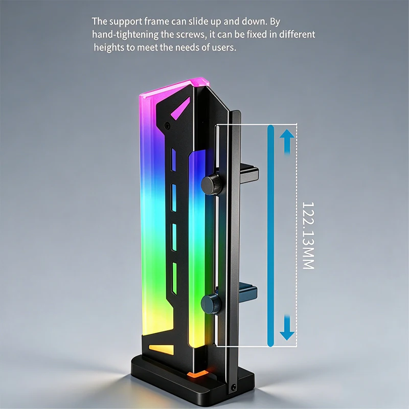 ARGB Shenguang Synchronous Vertical Graphics Card Holder Jack Fixed Colorful Computer Graphics Card Support Bracket RGB Lighting