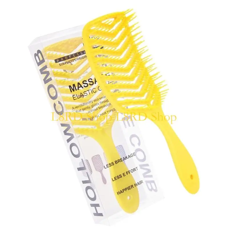 

L8RD Hair Styling Comb For Updos Detangling Professional Hollow Design Hair Brush