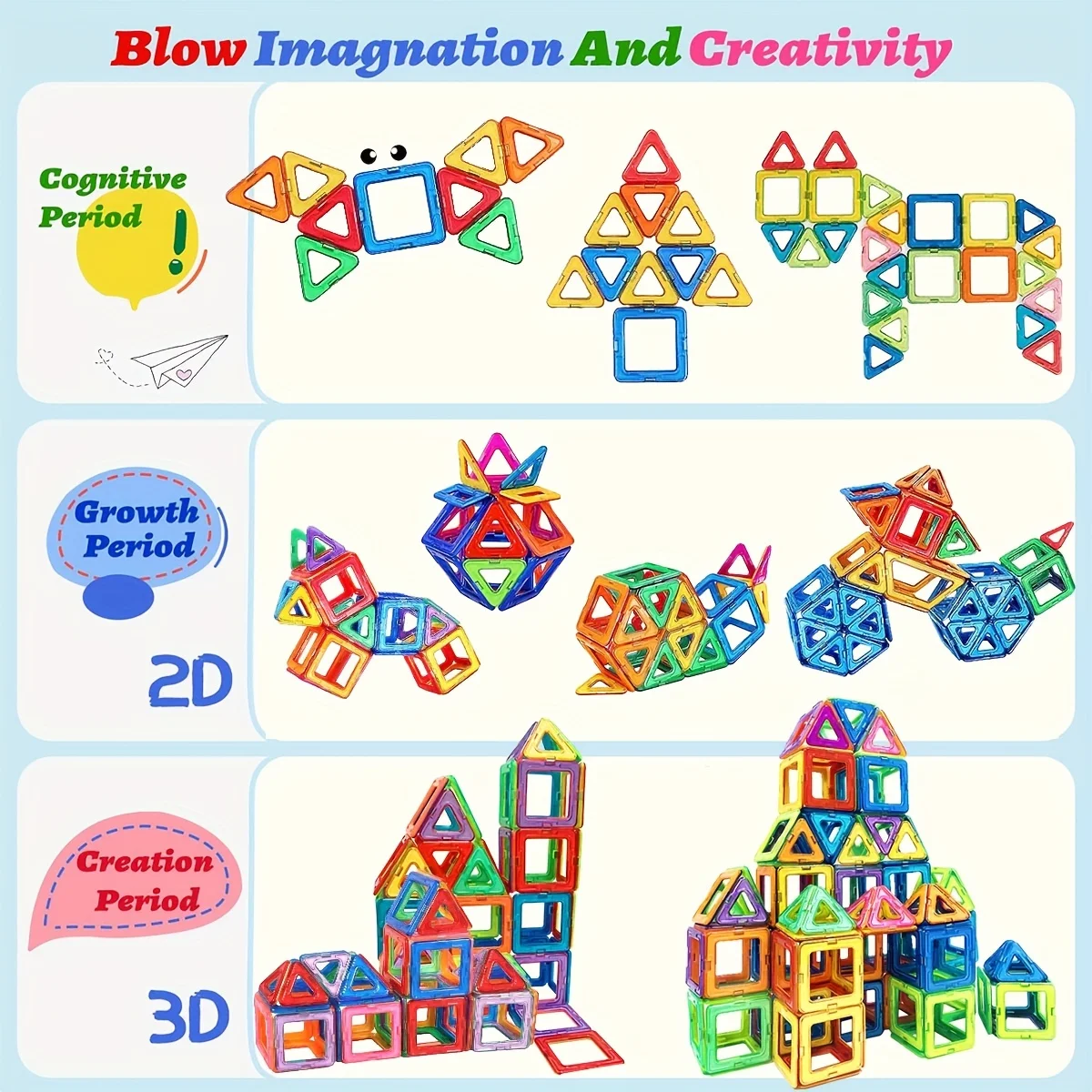 Magnetische Bouwstenen, Groot Formaat Stam Speelgoed, Leren Educatieve Constructor Set, Kinderen, Kinderen, Verjaardagscadeaus