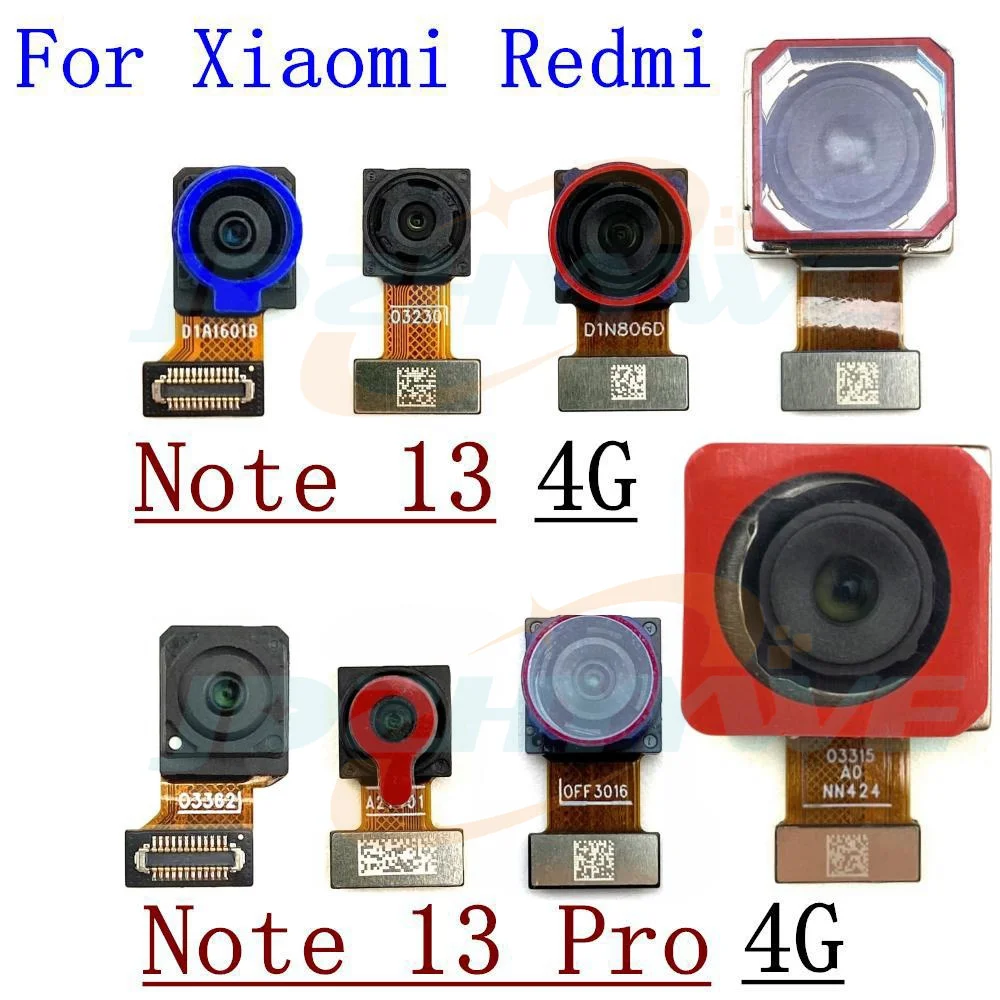 

Rear Front Camera For Xiaomi Redmi Note 13 Pro 4G Back Selfie Frontal Backside Camera Module Flex Repair Spare Parts