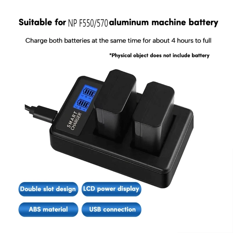 LCD Micro USB for CCD-TRV308, CCD-TRV138 Camera Battery Double Channel