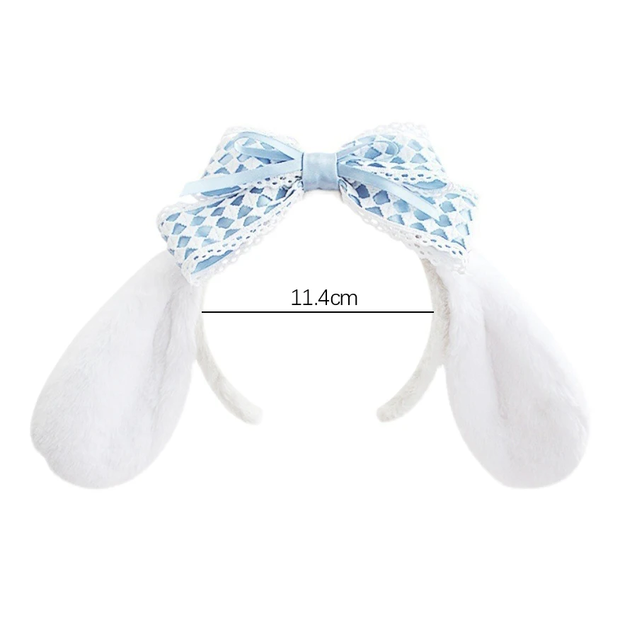 Sanrio Kawaii Cinnamoroll Plush Headband For Women Girls Anime Cute Cartoon Plush Head Band Sweet Fashion Hair Accessories Gift