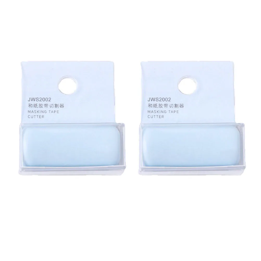 

2pcs Washi Dispenser Plastic Diy Tape Organizer Smooth Edge Office School Craft Project DIY Tool Tape
