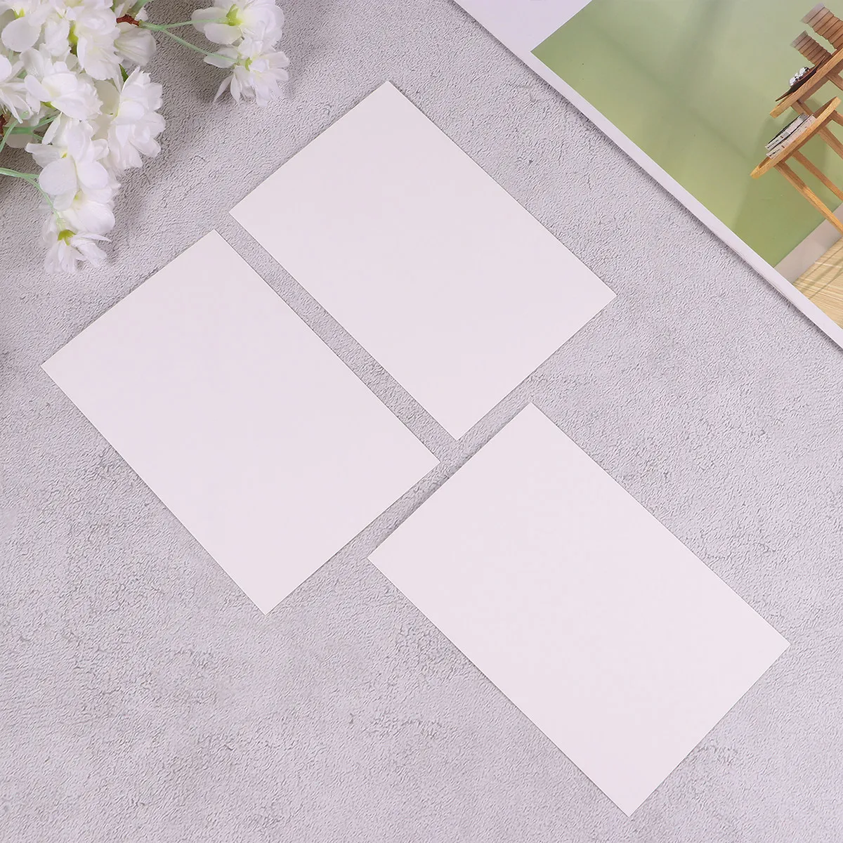 

100Pcs Message Cards Double Sided Kraft Blank Memo Cards for Gift Tags Wedding Card Greeting Card