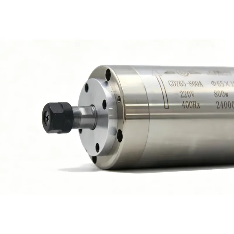 GDZ Series 800w Round Water Cooled High Speed Asynchronous CNC Spindle Motor GDZ-65-800A
