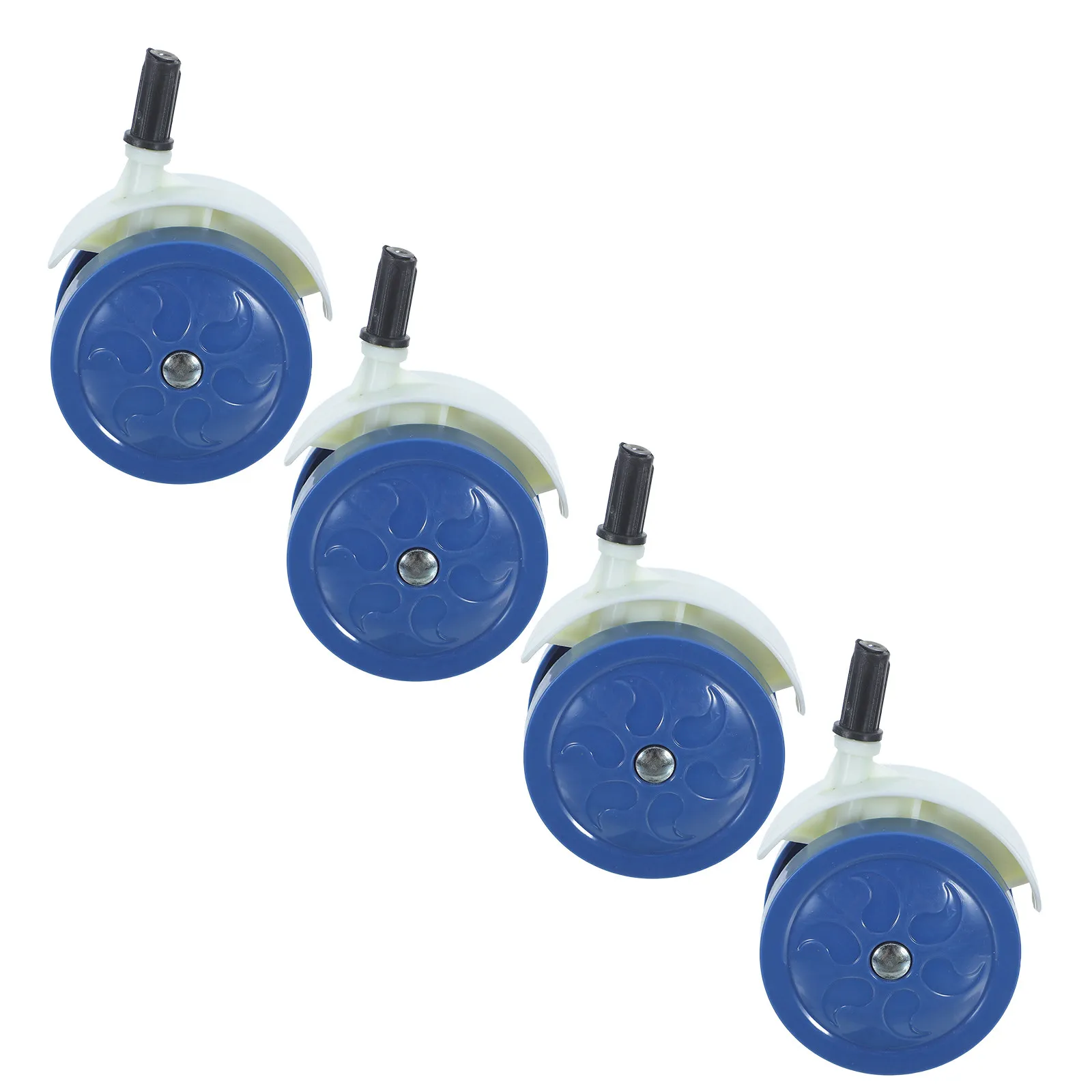

4Pcs Baby Stroller Replacement Wheels Silent Caster Dark Blue Easy Install Baby Walker Wheel Replacement Parts